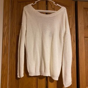 White soft sweater gently used